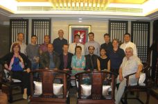 Photo de famille en Chine.